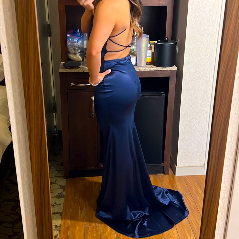 Beautiful Navy Blue Gown